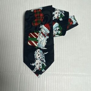 Surrey Mens  Tie Dalmation Puppy Christmas Holiday Office Novelty Dog Festive‎